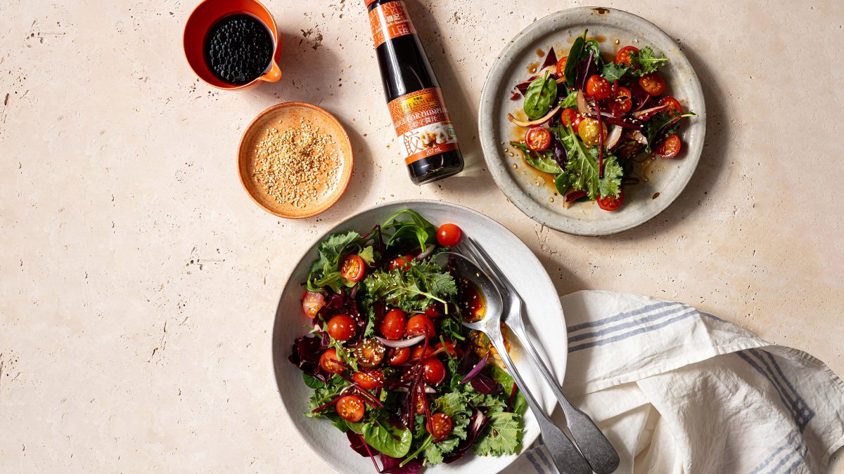 Salat mit Orientalischem Dressing