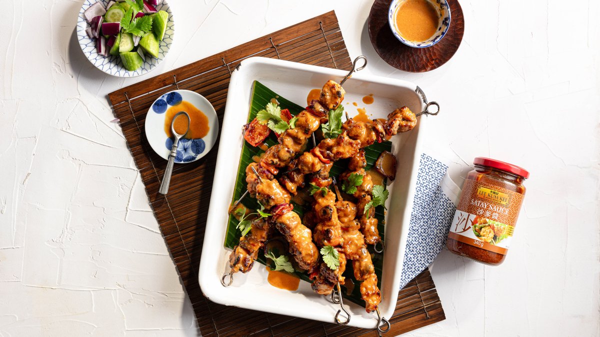 Satay-Hühnerspieße